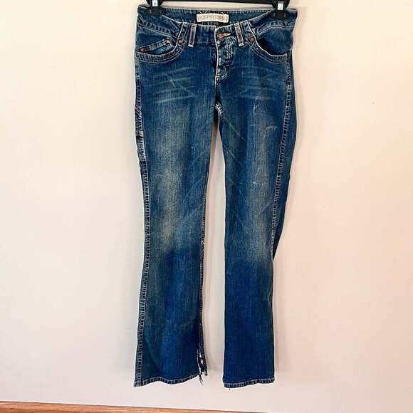 Express Women's Y2K Precision Fit Flare Jeans 8-Long - Picture 1 of 4